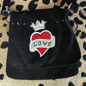 Black Love Heart Women's Bag